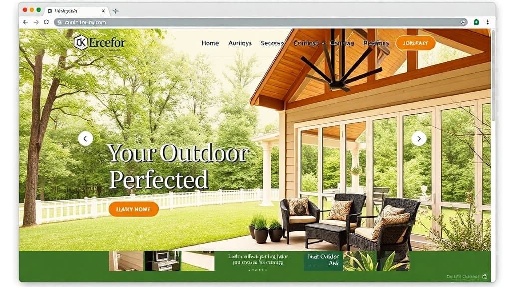Patio & Outdoor Living website design — Austin Patios